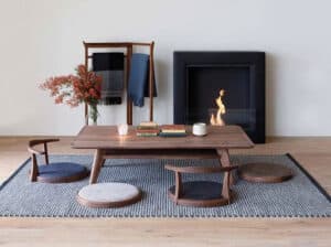 میز و صندلی چوبی ژاپنی