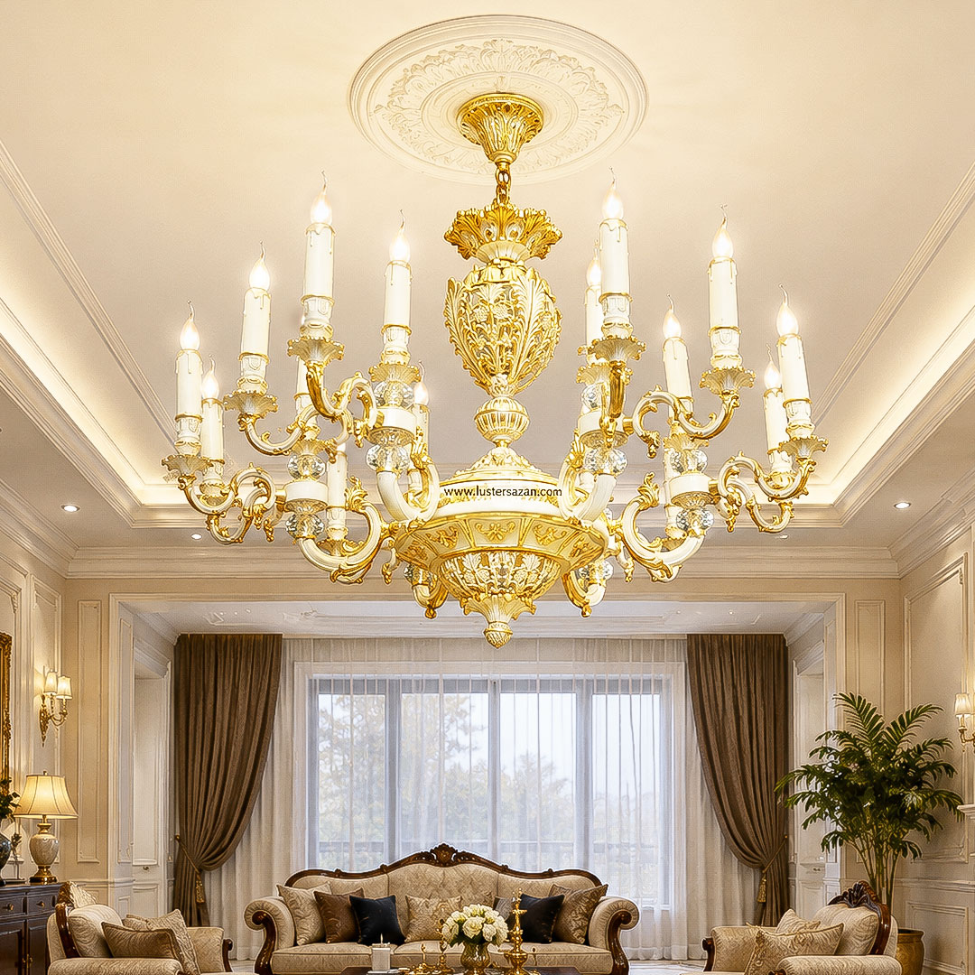 خرید لوستر کلاسیک ۱۸ شعله L1258-6