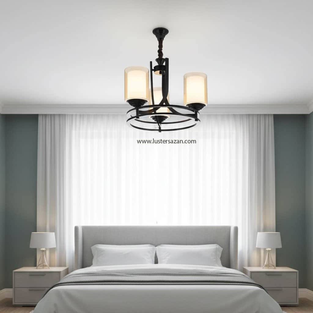 لوستر مدرن سه شعله لوسترسازان