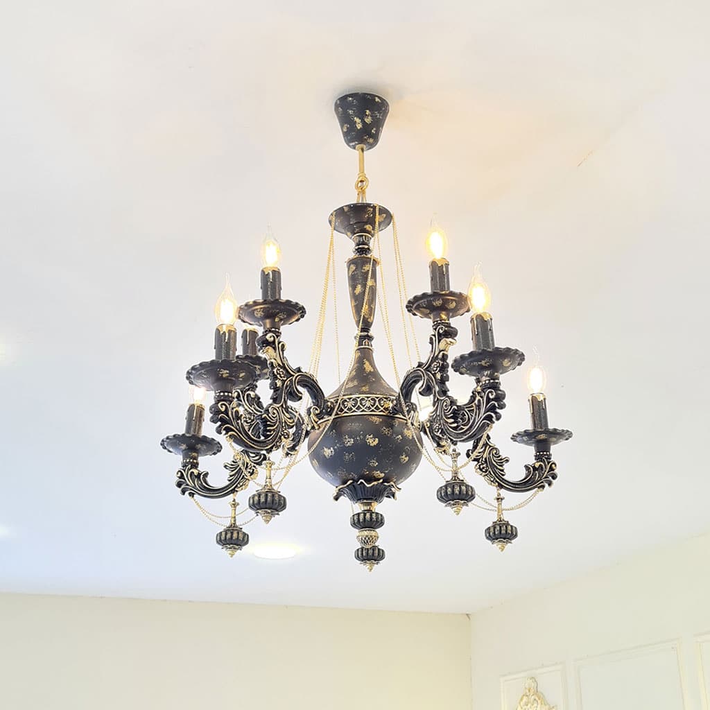 لوستر-مشکی-نئوکلاسیک-جدید