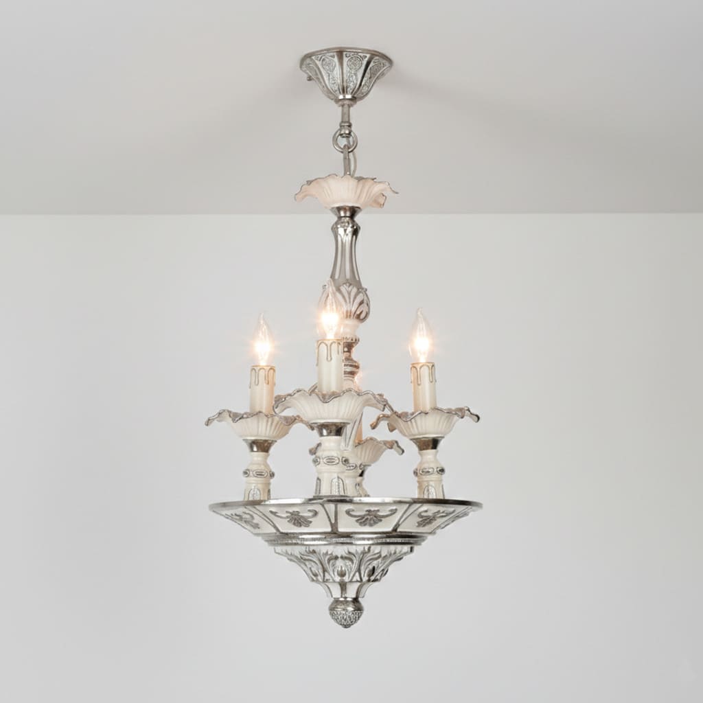 لوستر-سه-شعله-نقره-ای-سفید