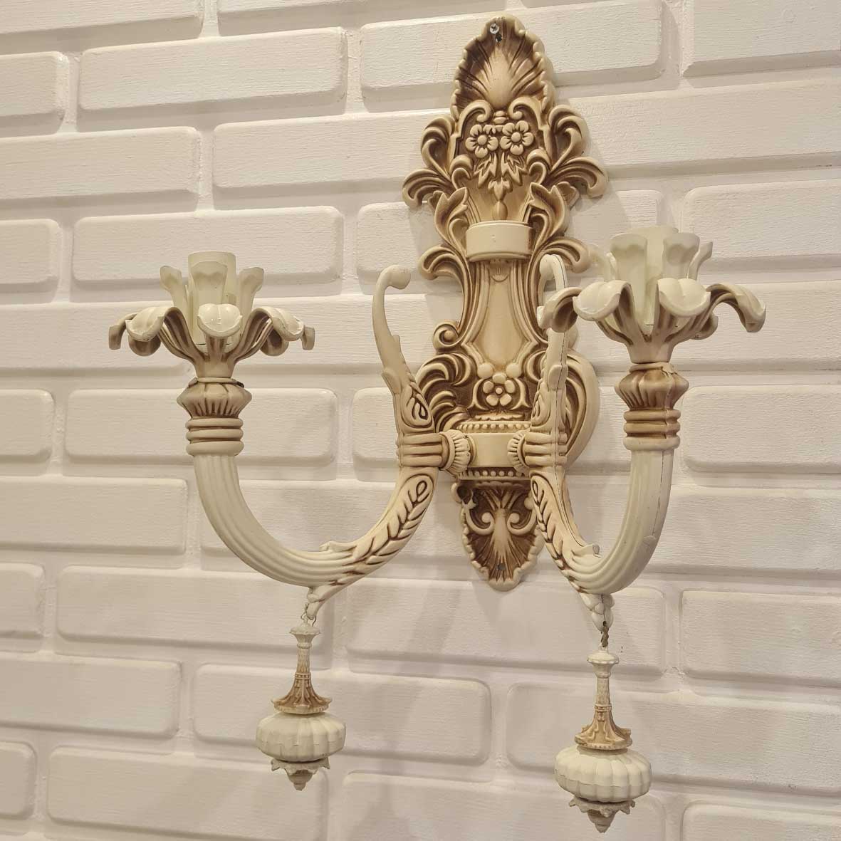 نمای طبیعی D1657-2-1-لوستر-دیواری-نئوکلاسیک-سفیدرومی